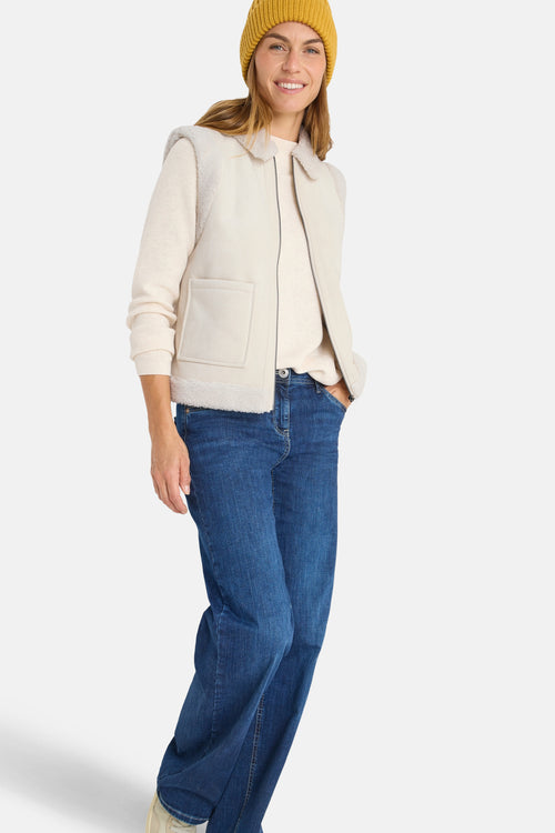 Veste sans manches - écru
