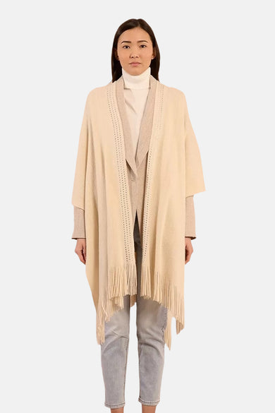 Poncho - ecru