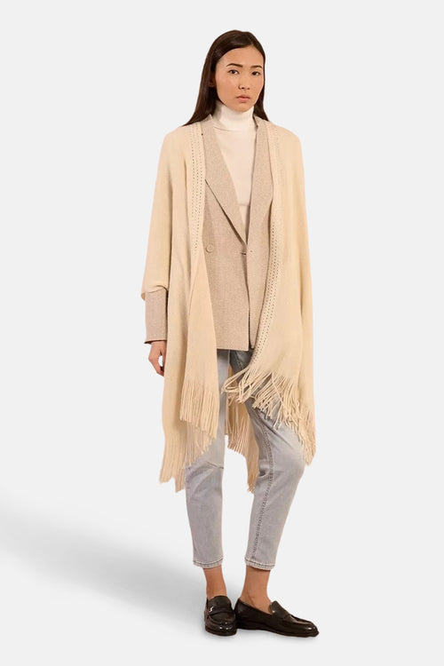 Poncho - ecru