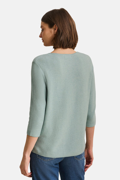 Pull col rond Bleu - Cecil