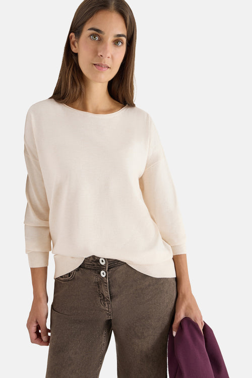 Pull à col rond - écru