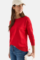 Pull à col rond - rouge