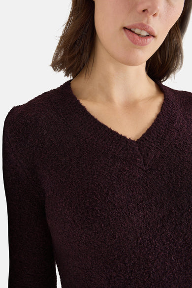 Trui met V-hals rood - CECIL