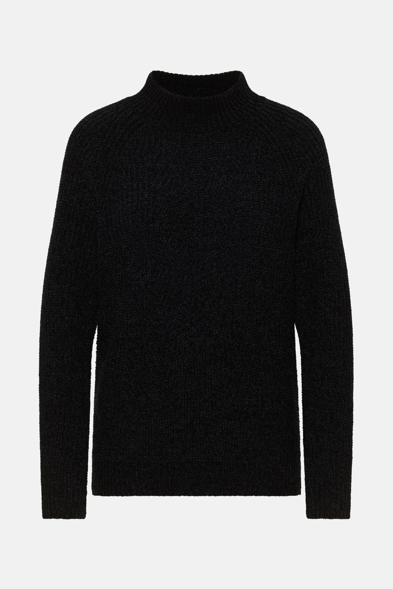 Pull met rolkraag - zwart