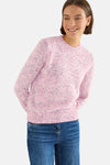 Pull met ronde hals - Roze