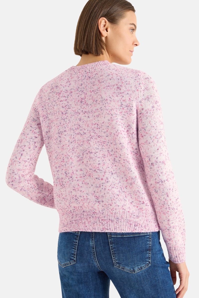 Pull met ronde hals - Roze
