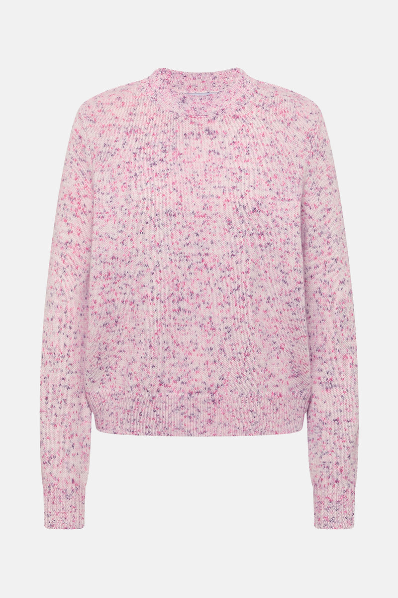 Pull met ronde hals - Roze