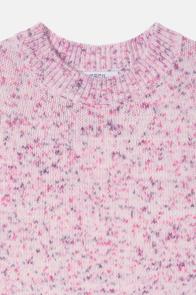 Pull met ronde hals - Roze