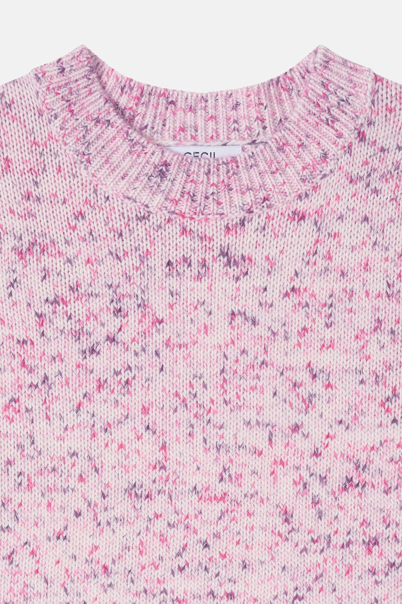 Pull met ronde hals - Roze