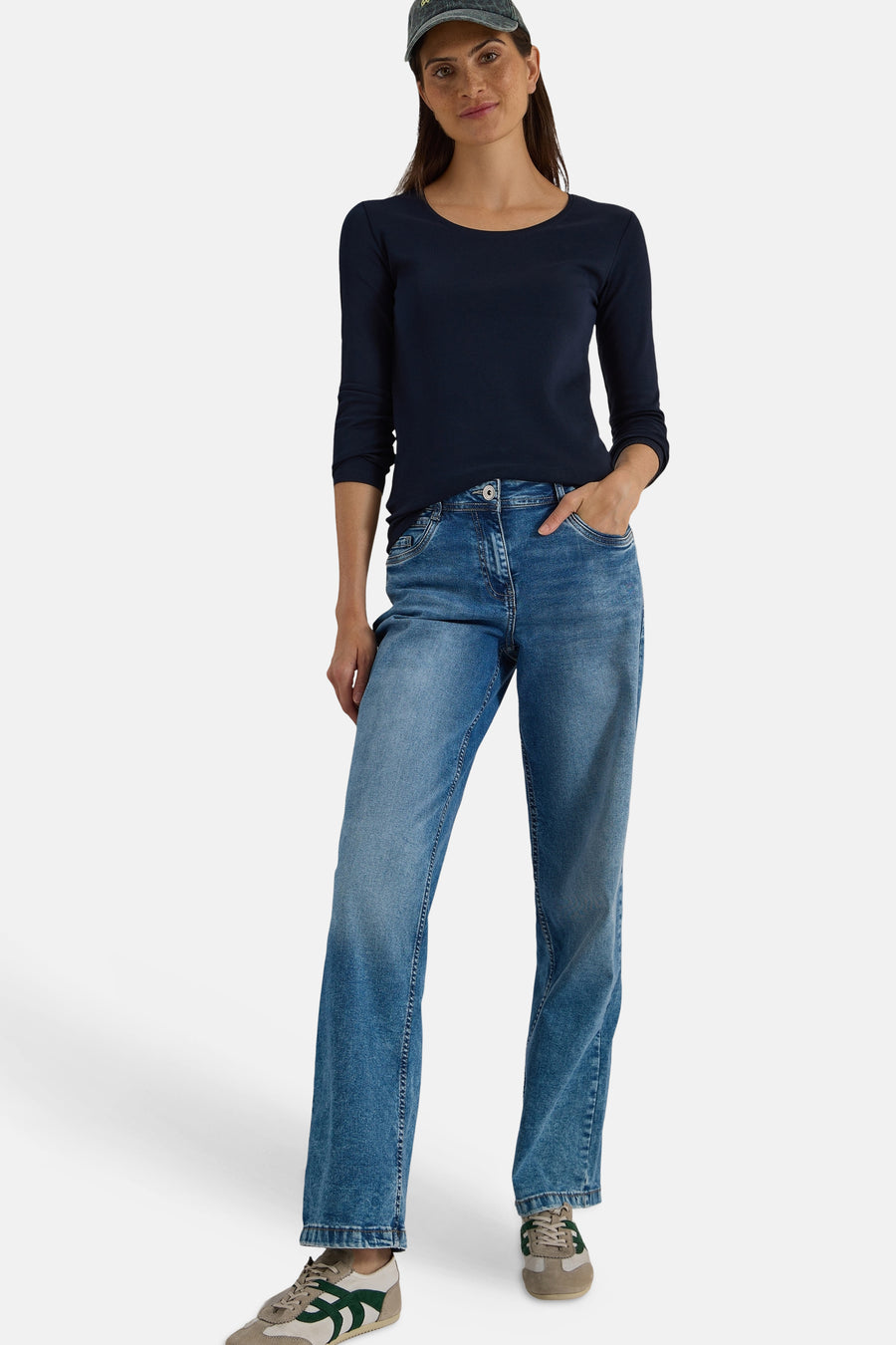 Top (lange mouwen) blauw - CECIL