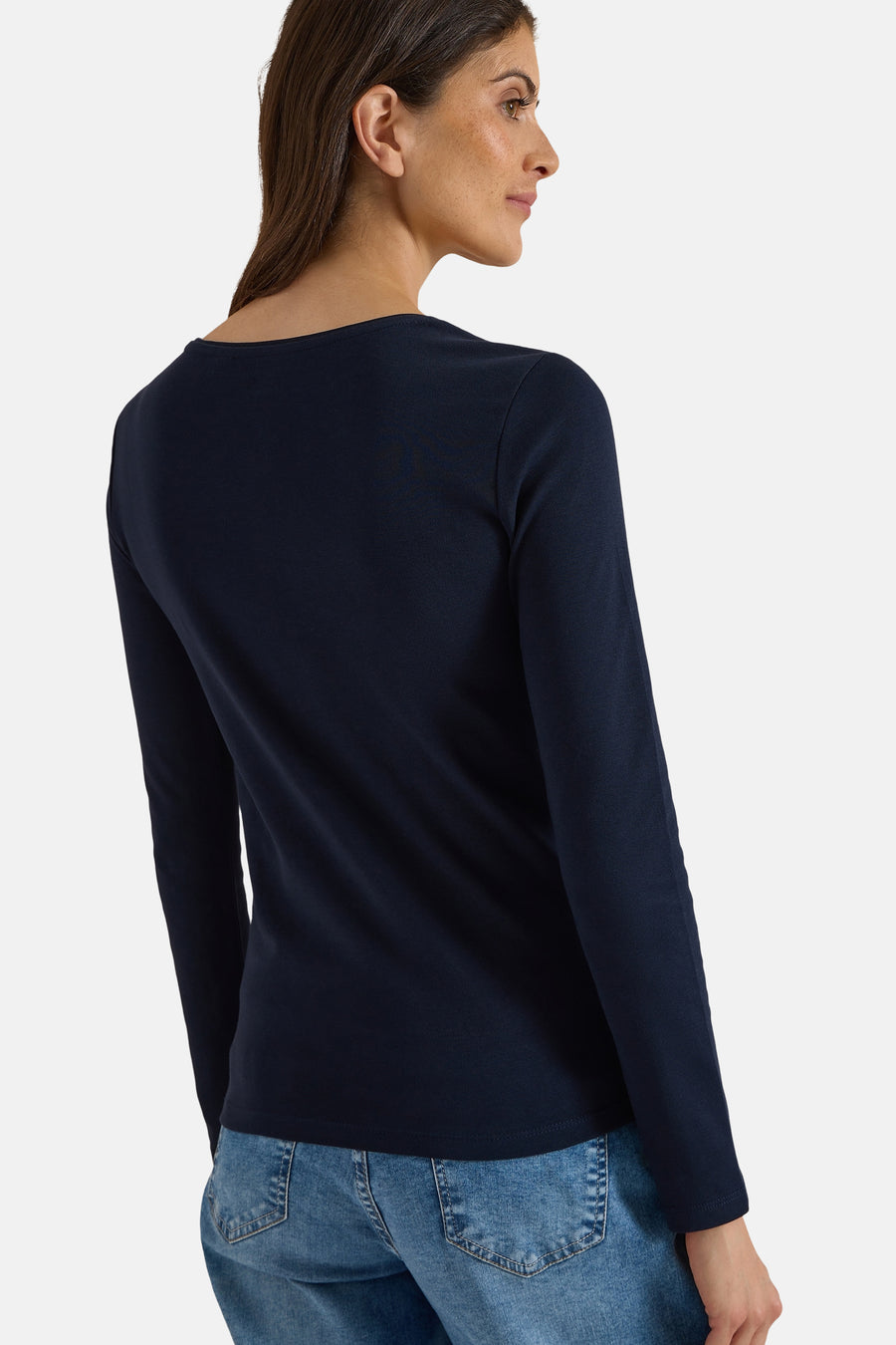 Top (lange mouwen) blauw - CECIL