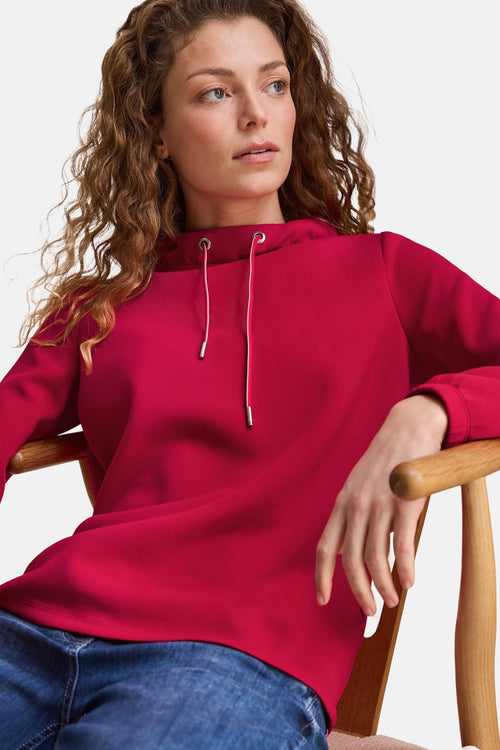 Sweater met kap Rood - CECIL