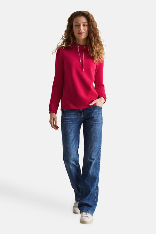 Sweater met kap Rood - CECIL
