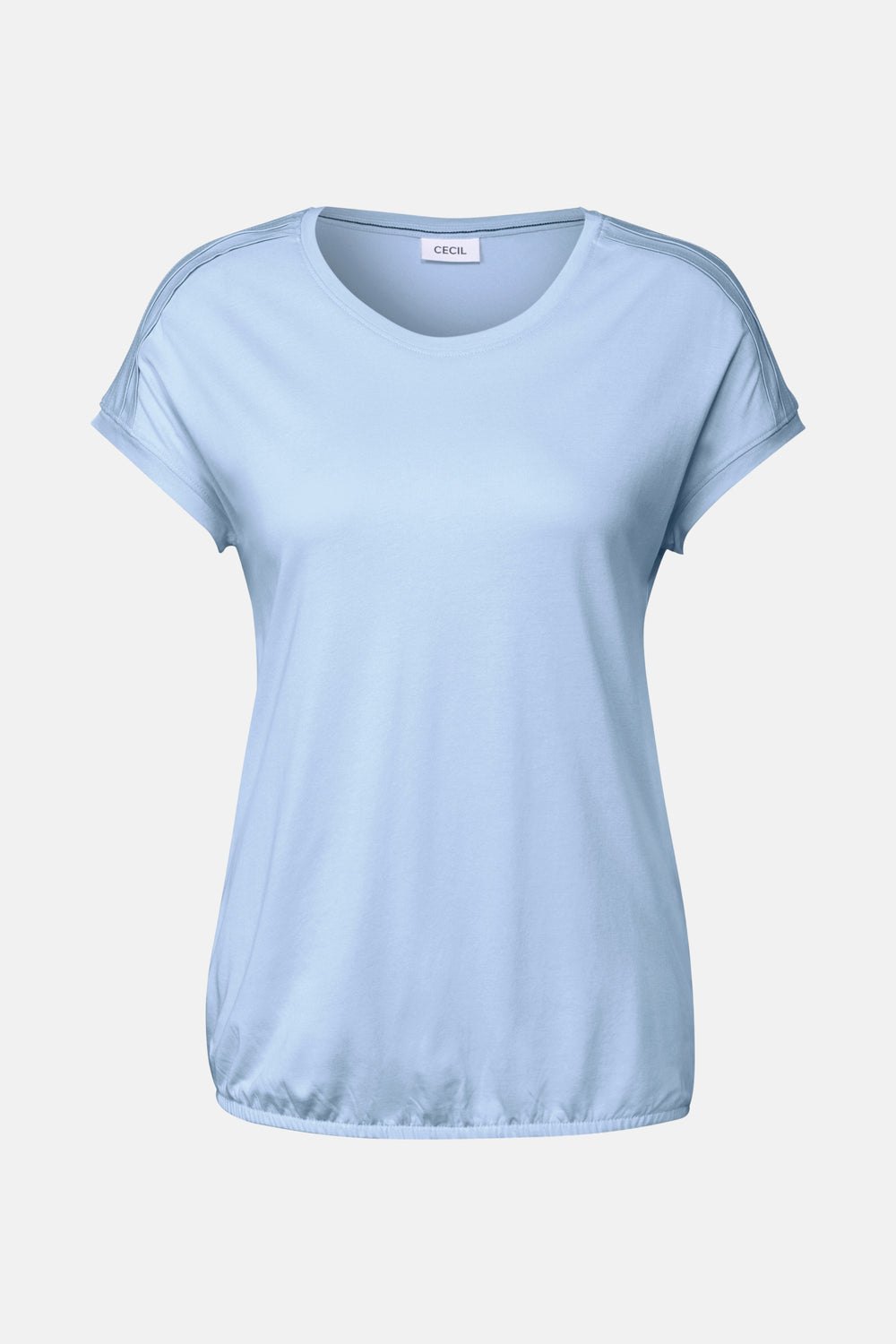 Top uni manches courtes Bleu - Cecil