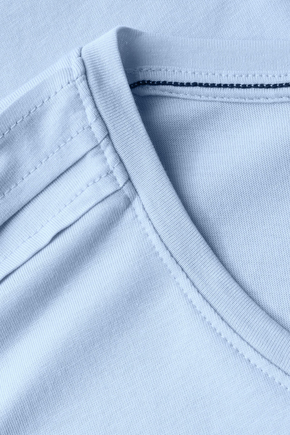 Top uni manches courtes Bleu - Cecil