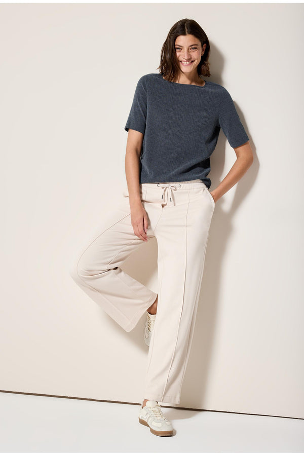 Top uni manches courtes Bleu - Cecil