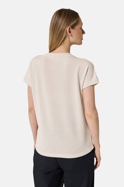 Top uni manches courtes Beige - Cecil
