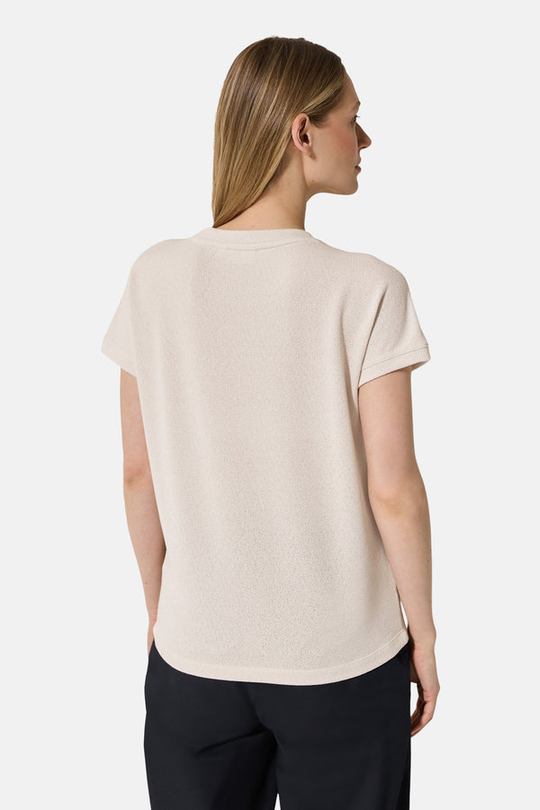 Top uni manches courtes Beige - Cecil