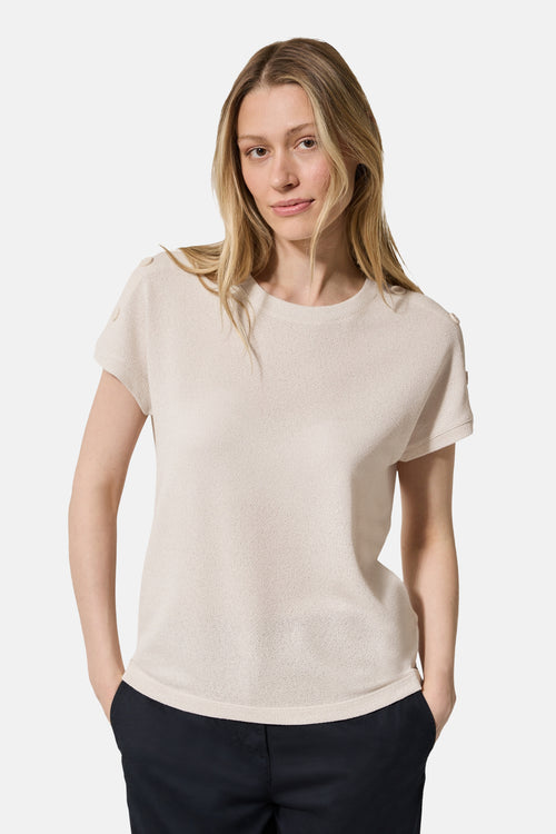 Top (korte mouwen) Beige - Cecil
