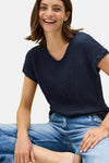 Top (korte mouwen) Blauw - CECIL