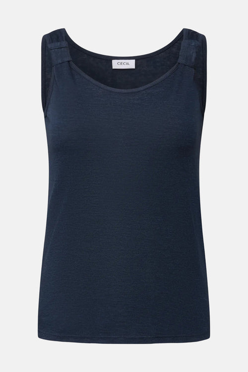 Top (zonder mouwen) Blauw - CECIL