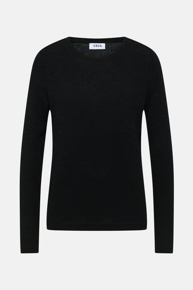 T-shirt met lange mouwen - zwart