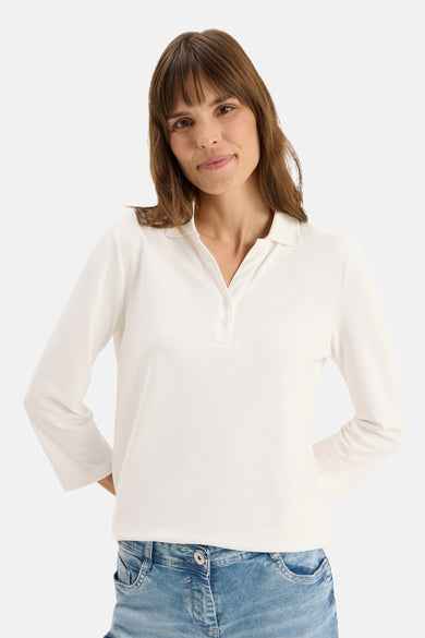 T-shirt met lange mouwen - ecru