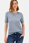 Pull met ronde hals - blauw