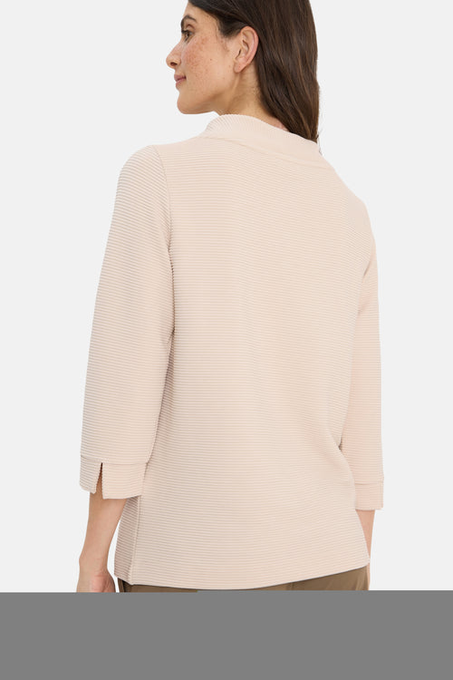 Top uni manches longues beige - CECIL
