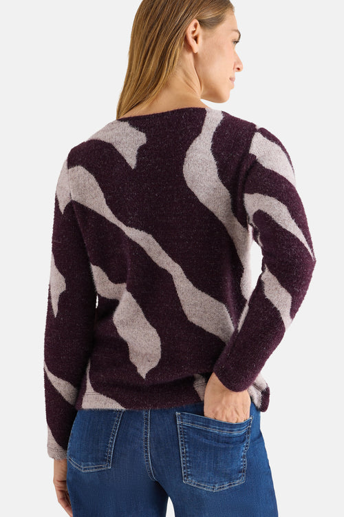 Pull met ronde hals - multicolor
