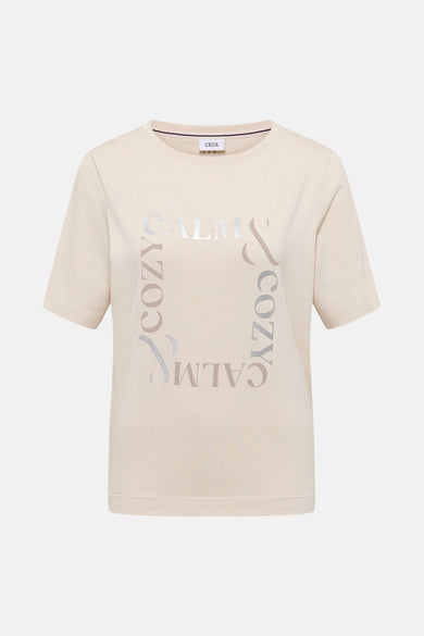 T-shirt (korte mouwen) ecru - CECIL