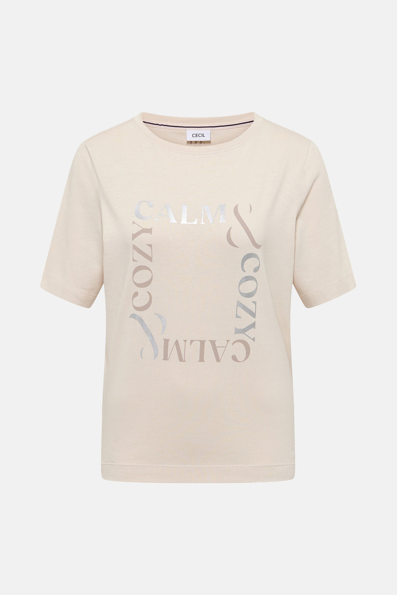 T-shirt (korte mouwen) ecru - CECIL