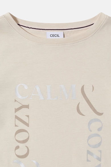 T-shirt (korte mouwen) ecru - CECIL