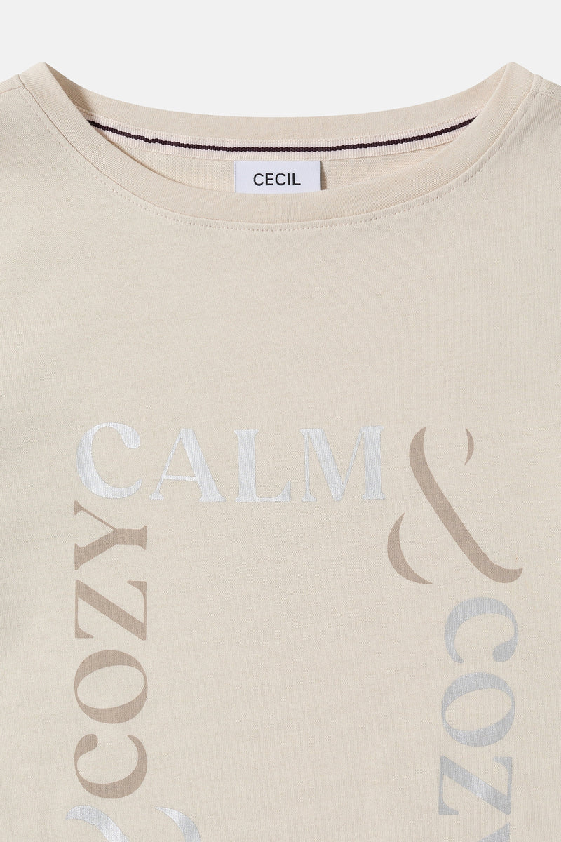 T-shirt (korte mouwen) ecru - CECIL