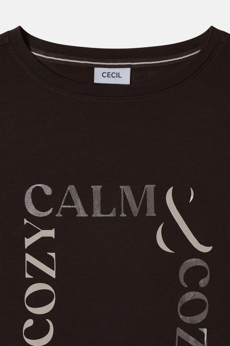 T-shirt (korte mouwen) bruin - CECIL