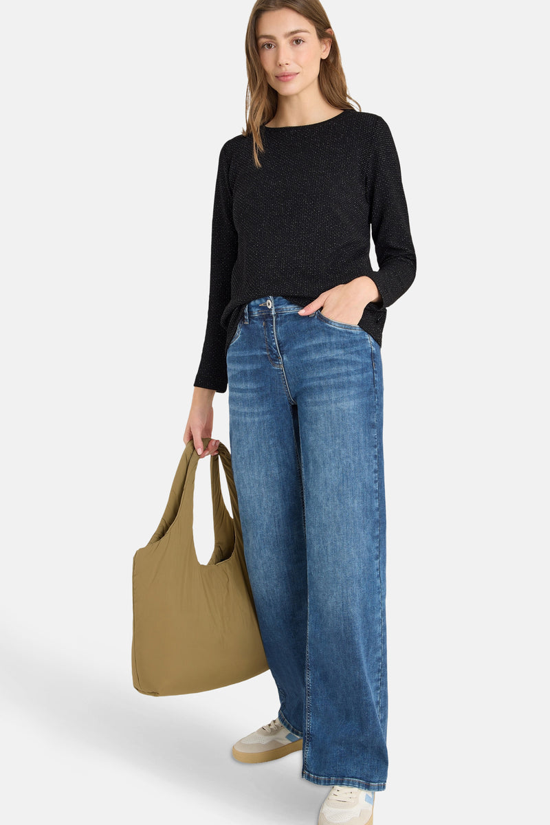 T-shirt met lange mouwen - zwart