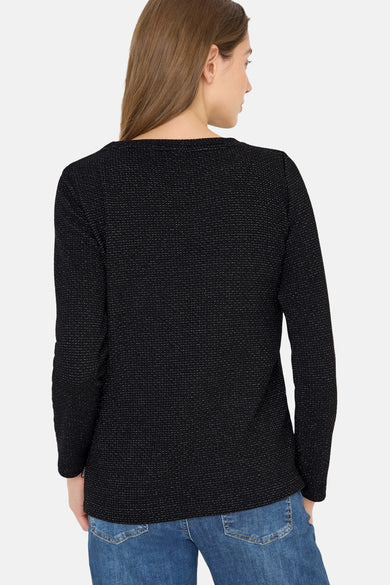 T-shirt met lange mouwen - zwart