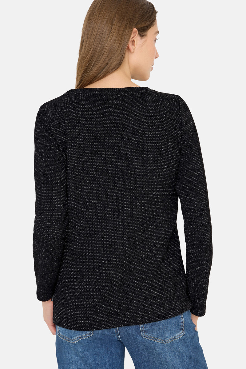 T-shirt met lange mouwen - zwart