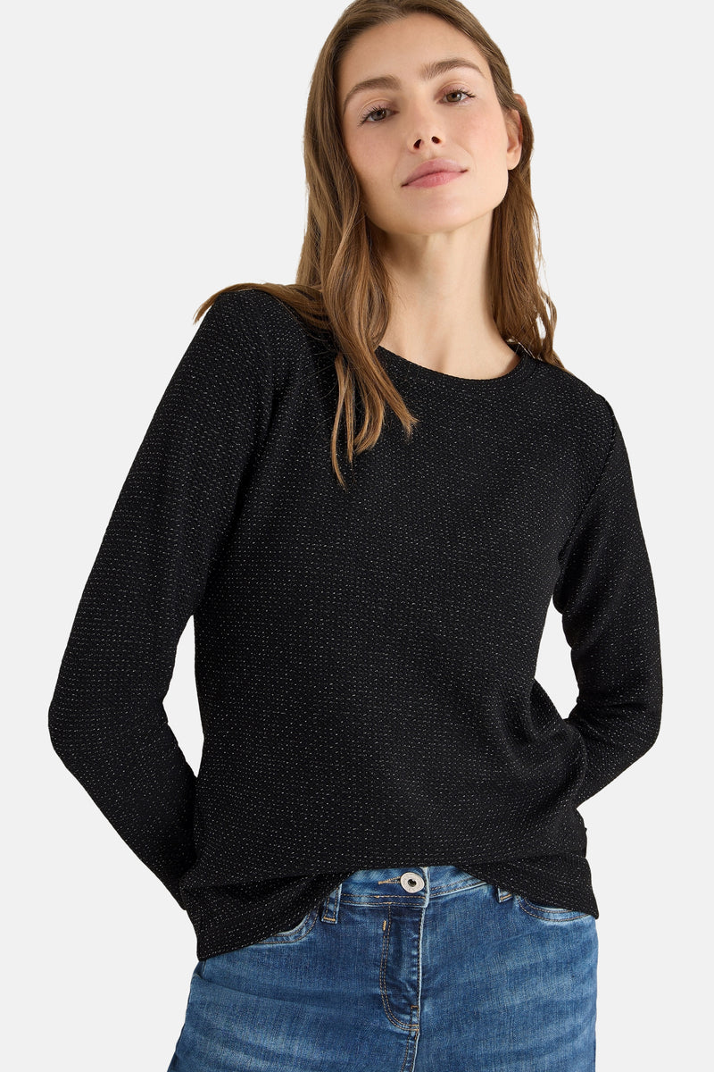 T-shirt met lange mouwen - zwart