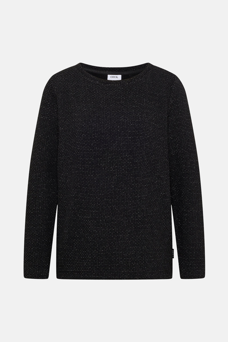 T-shirt met lange mouwen - zwart