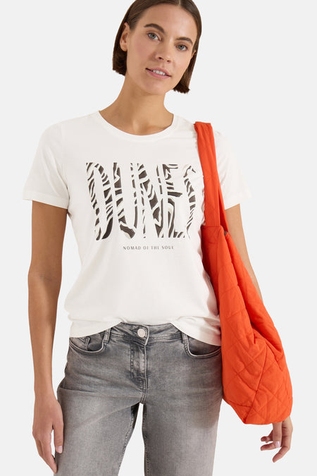 T-shirt (korte mouwen) beige - CECIL