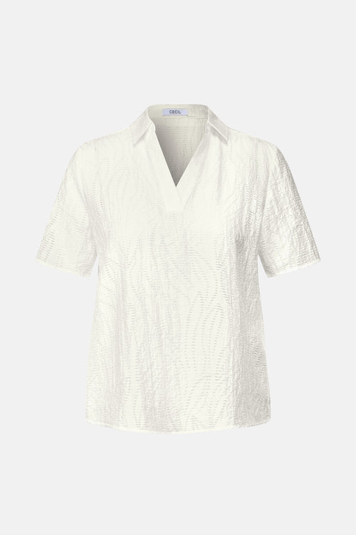 Blouse (korte mouwen) Wit - CECIL