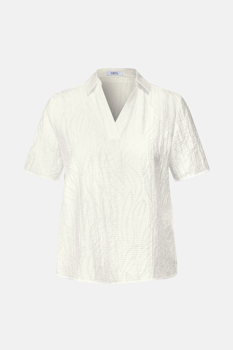 Blouse à manches courtes - blanc