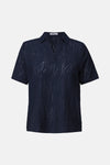 Blouse à manches courtes - bleu