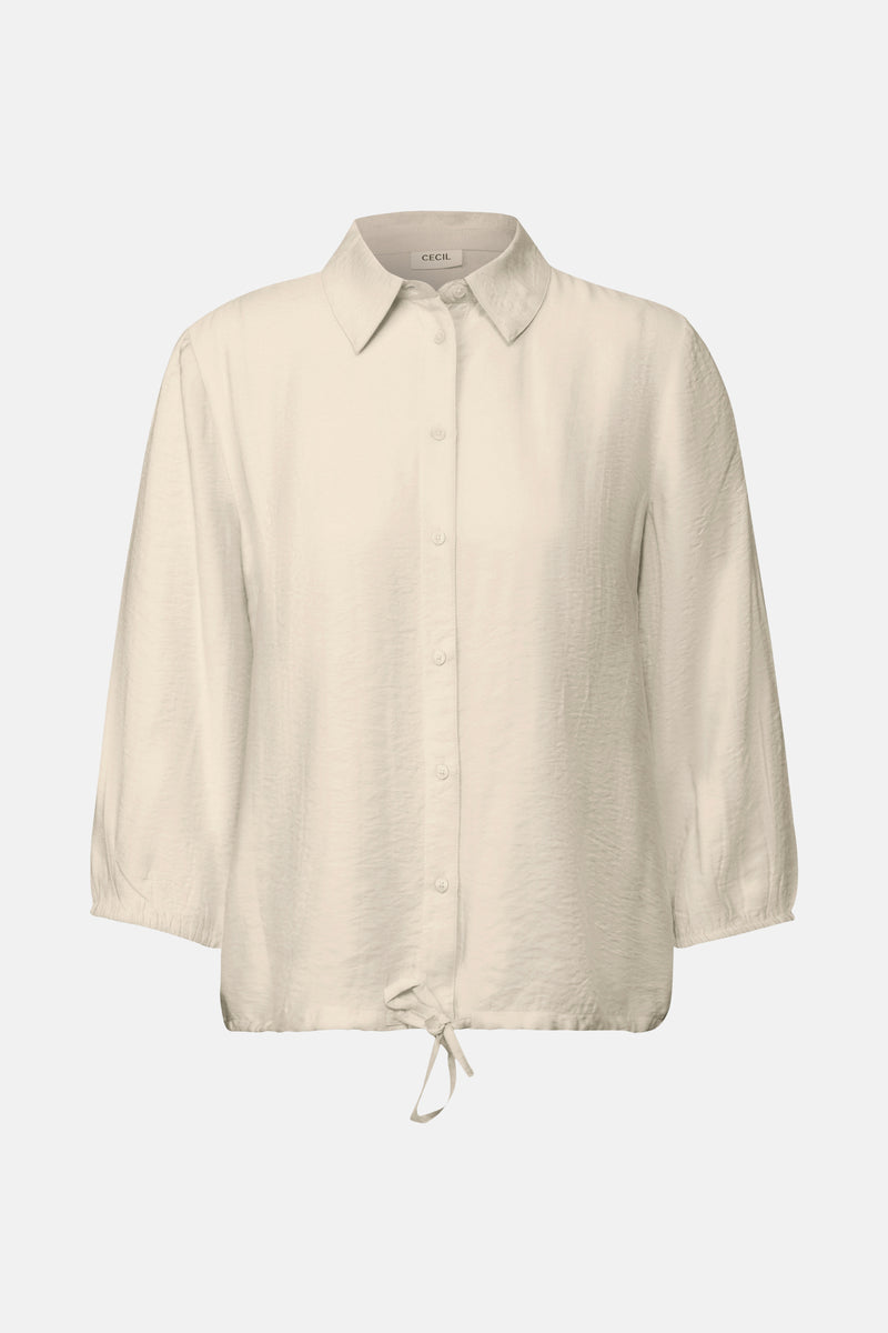 Chemise à manches longues - beige