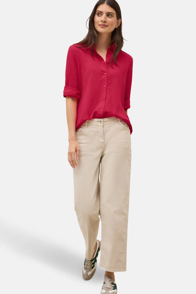 Chemise à manches longues - rouge
