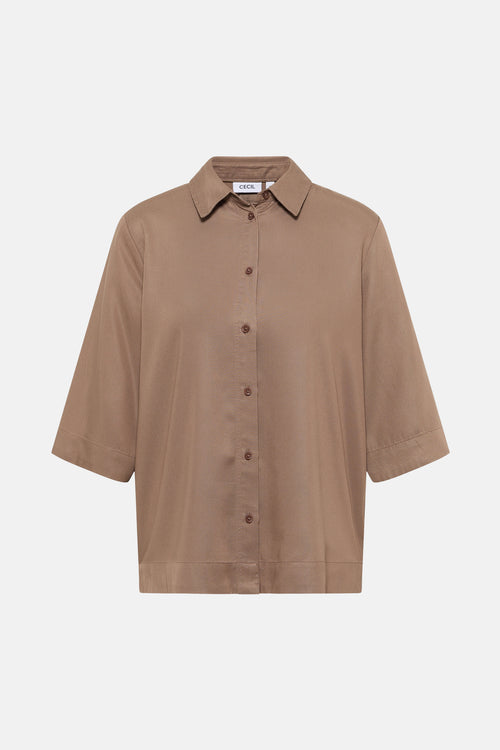 Hemd (korte mouwen) Taupe - CECIL