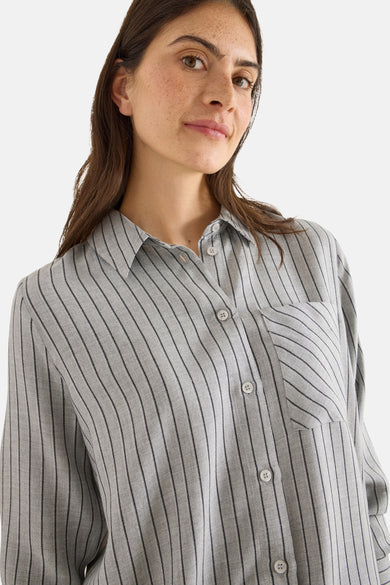 Hemd met lange mouwen - grijs