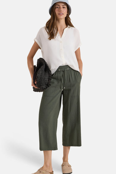 Chemise à manches courtes - beige