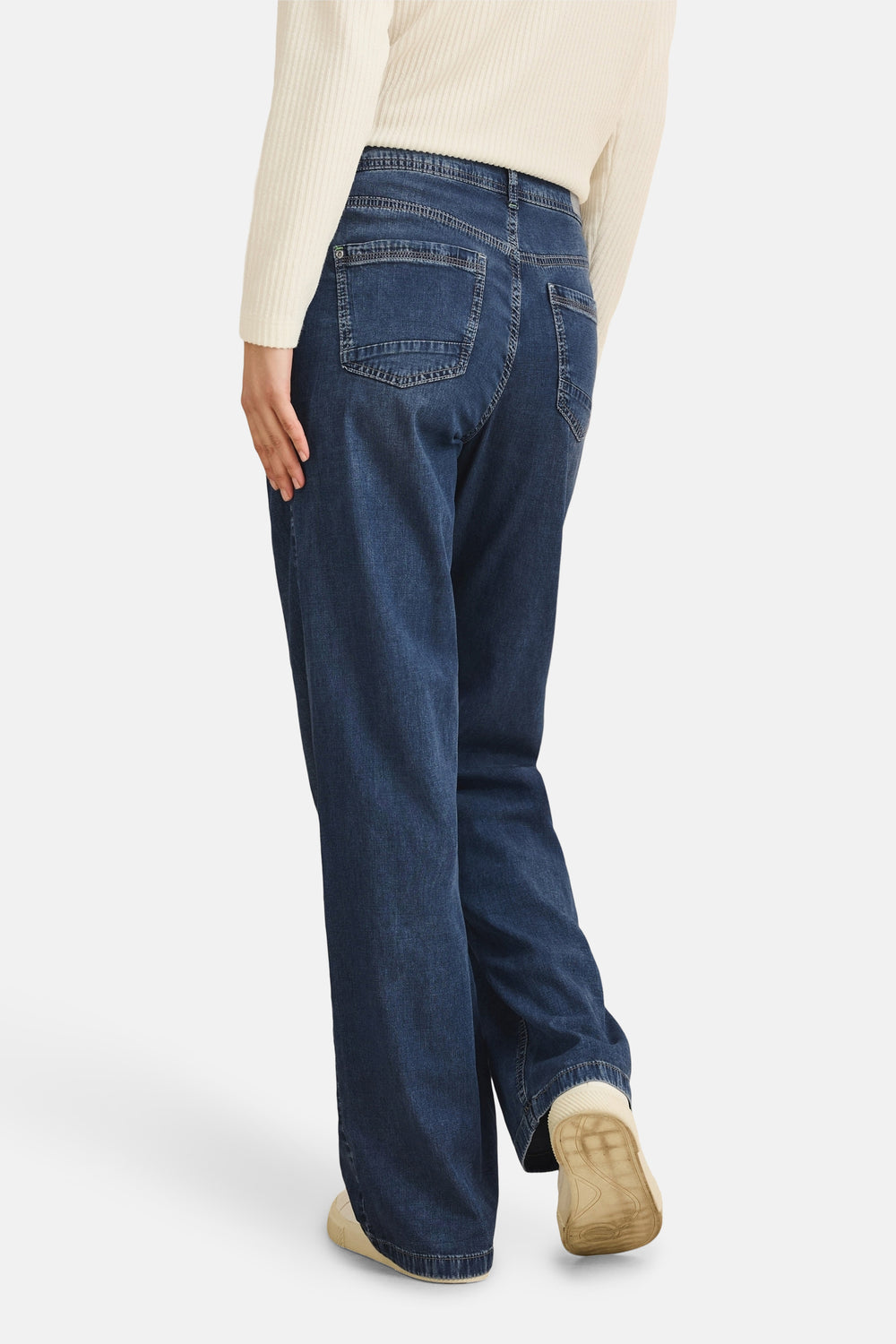 Jeans wide MID BLUE DENIM - Cecil